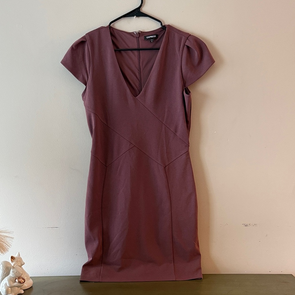 Express Deep Mauve Dress